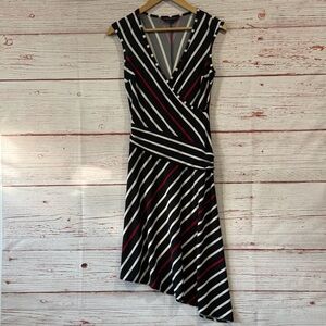 BCBGMAXAZRIA Asymmetrical Striped Dress Sz XS